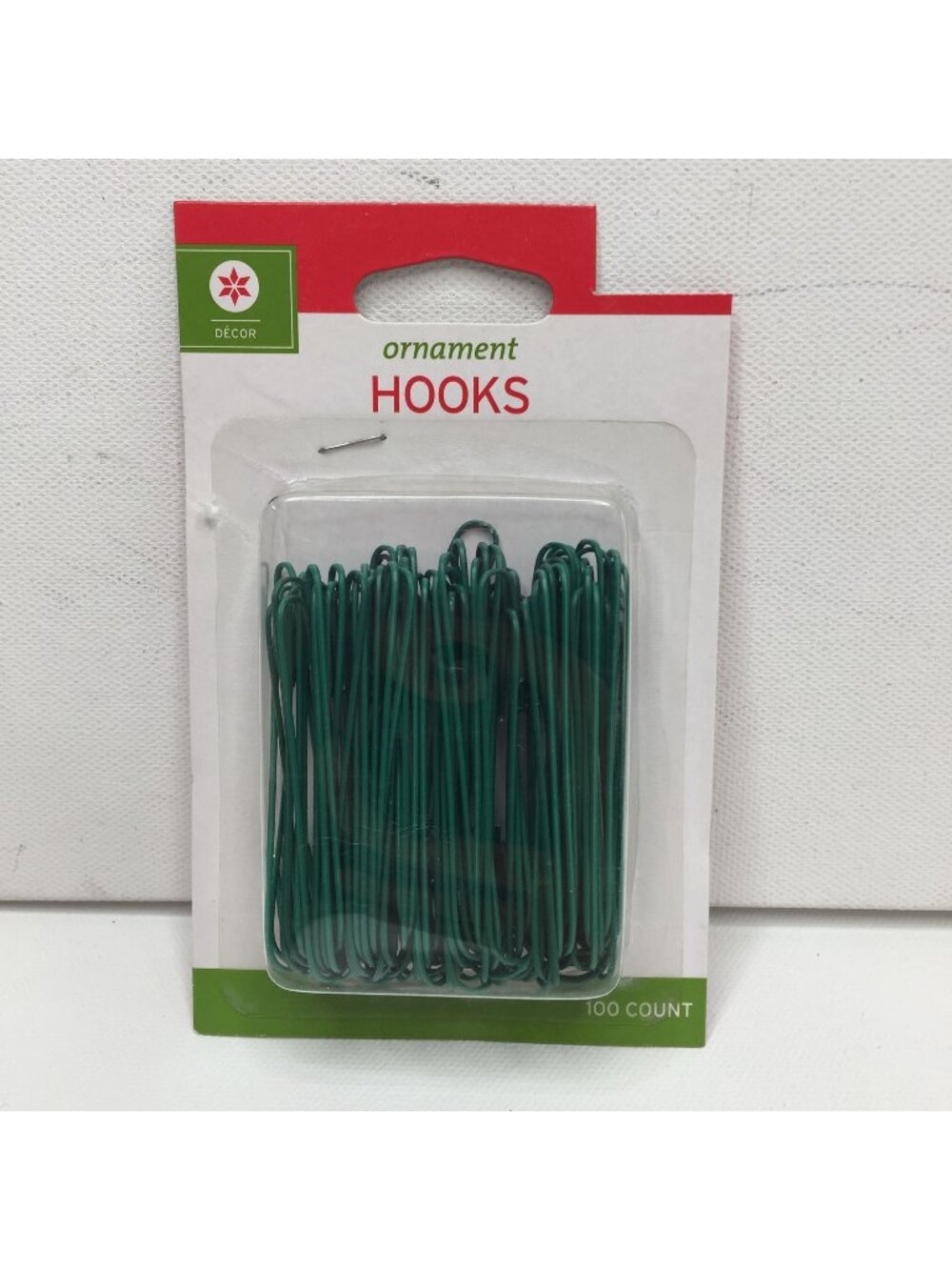 Set of 2 Ornament Hooks Total 200 Count Green Christmas Decoration Hang Decor